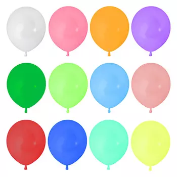 Шары воздушные 50 шт, 12", цветные в пакете