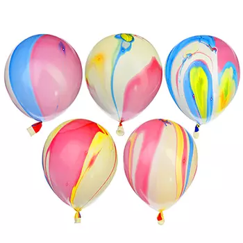Шары воздушные, 5 шт, резина, 12", акварельные