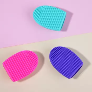 Щетка для чистки косметических кистей ЮниLook, 7,2x5,5 см, 3 цвета