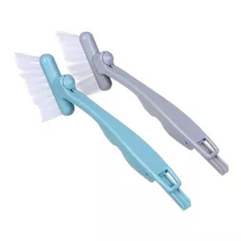 Щетка для чистки оконных проемов, поворот на 360 градусов, пластик, 21х7 см