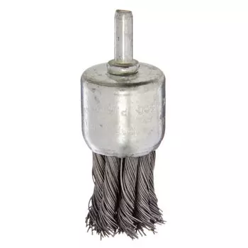 Щетка металл. со шпилькой для дрели 30мм, крученая
