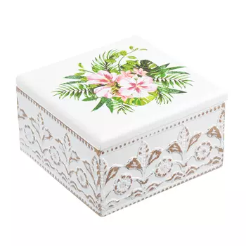 Шкатулка 11х11х6,6 см, МДФ