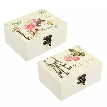 Шкатулка 12х9х5,5 см, 2 дизайна, МДФ