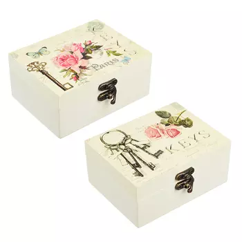 Шкатулка 12х9х5,5 см, 2 дизайна, МДФ