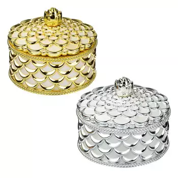 Шкатулка 13х13х11 см, пластик, 2 цвета