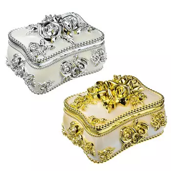 Шкатулка 15х11,5х11 см, пластик, 2 цвета