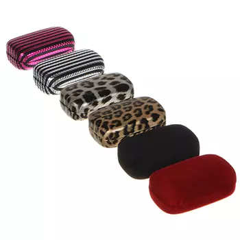 Шкатулка для мелочей с зеркалом, ПУ, стекло, 8х5,5х2,5см, 3 дизайна