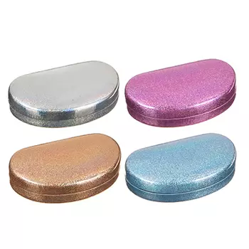 Шкатулка для мелочей с зеркалом, ПВХ, стекло, 9,5х5,5х2,5см, 3-4 цвета