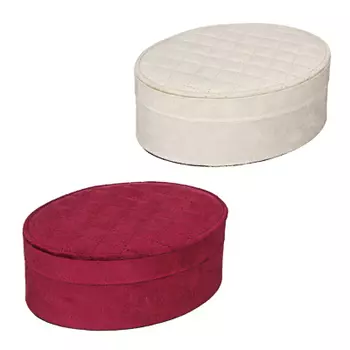 Шкатулка для украшений 17,5х12х7см, флис, полиэстер, картон, зеркало