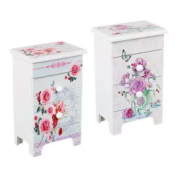 Шкатулка для украшений, 2 дизайна, 11,5х7,5х18 см, МДФ