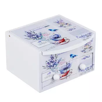 Шкатулка для украшений "Прованс", 11х10х7 см, МДФ