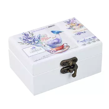 Шкатулка для украшений "Прованс", 9,5х6,5х4,5 см, МДФ