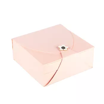 Шкатулка для украшений с отделениями и зеркалом 15х15х6см, ПВХ