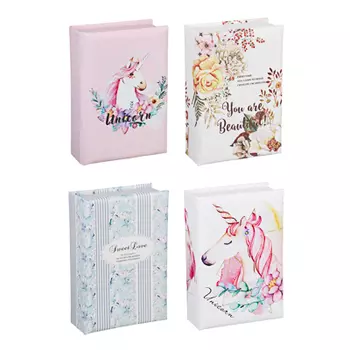 Шкатулка для украшений с зеркалом и отделениями, 13х19,5х5,5 см, полиэстер, 4 дизайна