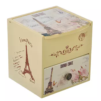 Шкатулка для украшений с зеркалом, МДФ, 11х10,5х10,8 см