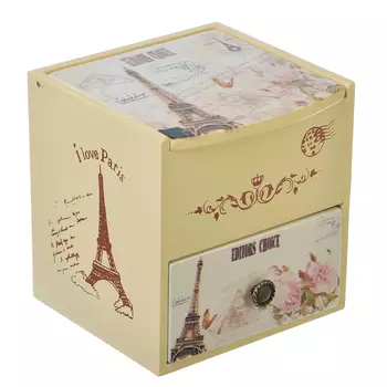 Шкатулка для украшений с зеркалом, МДФ, 11х10,5х10,8 см