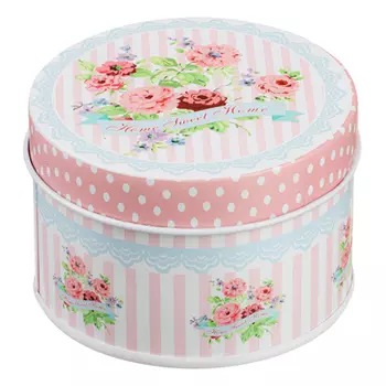 Шкатулка металл, d7,6х5см, 7,5х7,5х6,5см, 12 дизайнов