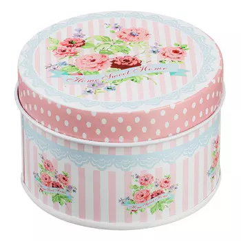 Шкатулка металл, d7,6х5см, 7,5х7,5х6,5см, 12 дизайнов