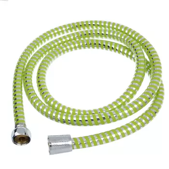 Шланг для душа 150 см, 1/2"(Имп)-1/2"(Имп), ПВХ, латунь, зеленый, SonWelle