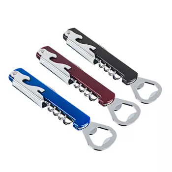 Штопор "Классик"14х3,5 см нержавеющая сталь, полипропилен, 3 цвета