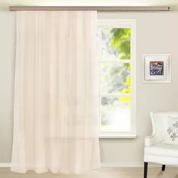 Штора для кухни вуаль, ПЭ, 290х260см, 5 цветов, WITERRA