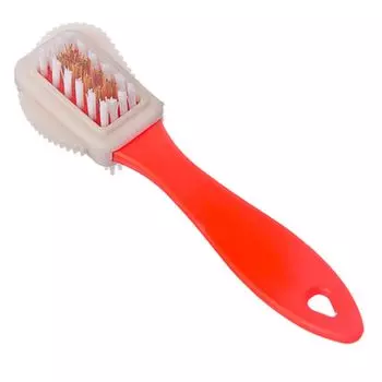 ШТРИХ Щетка тройная для замши и нубука, осн. уход, 91245338