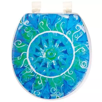 Сиденье для унитаза, ПВХ, 40х36см, "Северное сияние"