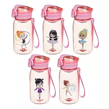 SILAPRO Бутылка спортивная для воды с поильником 17x6.5см, 400мл, PC, полиэстер