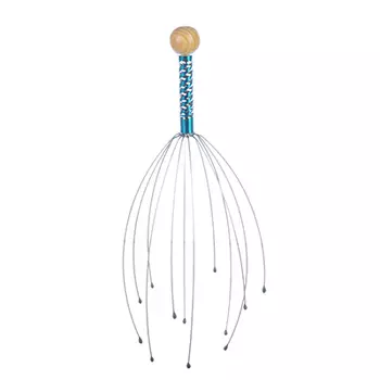 SILAPRO Массажер 22см, металл, дерево, 4 цвета