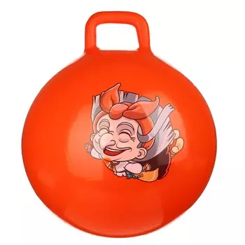 SILAPRO Мяч-попрыгун с ручкой, ПВХ, d 50см, 400г, 5 цветов