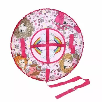 SILAPRO Сноутьюб с сиденьем "Розовые мечты", d=80см, оксфорд 600D, резина R14, ПВХ