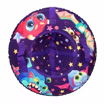 SILAPRO Сноутьюб с сиденьем "Забавные монстрики", d=65см, оксфорд 600D, резина R13, ПВХ