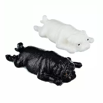 Силикончик в виде собачки, TPR, 6,5х14см, 2-6 цветов