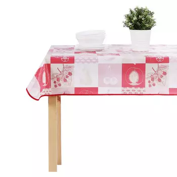 Скатерть 140х140 см PROVANCE "Чаепитие" с бейкой, 6 дизайнов, ПВХ