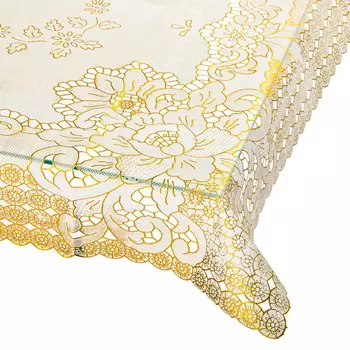 Скатерть на стол ажурная, пвх, 150x228см, VETTA