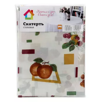 Скатерть на стол, полиэстер, 110х140см