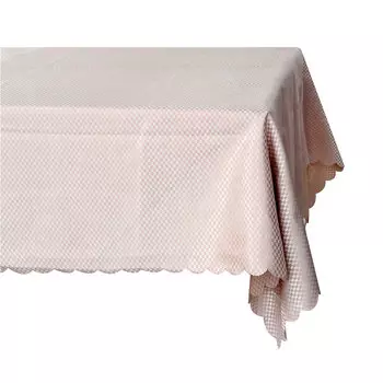 Скатерть на стол, полиэстер, 140x220см, "Мелкая клетка"