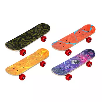 Скейтборд 43х13см (пласт. крепеж, 5030PVC ) макс. нагрузка 30кг, АЛИСА