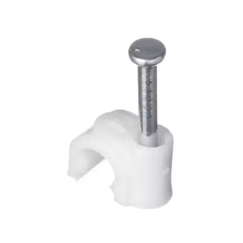 Скоба круглая пластиковая 4мм, 30шт