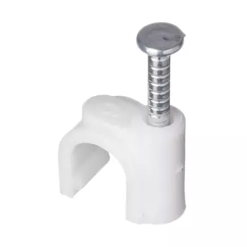 Скоба круглая пластиковая 6мм, 30шт