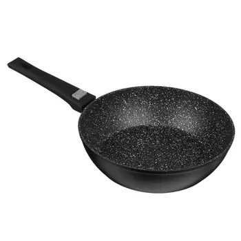 Сковорода глубокая d. 26 см СЛАВЯНА Оникс, съемная ручка, индукция