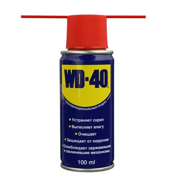 Смазка проникающая WD-40 100мл, аэрозоль