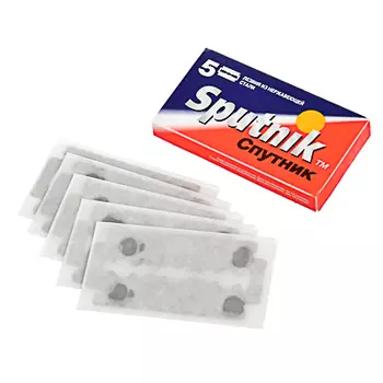 Сменные лезвия для безопасных бритв SPUTNIK Stainless 5шт