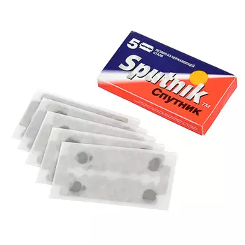 Сменные лезвия для безопасных бритв SPUTNIK Stainless 5шт