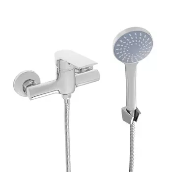 Смеситель для душа с душевым набором СоюзКран, однорычажный, хром, SK1086