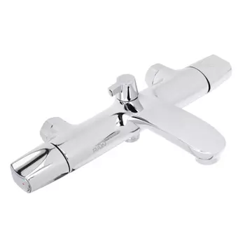 Смеситель для ванны RAIN Фианит, двухвентильный, короткий излив, хром