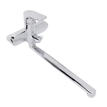 Смеситель для ванны RAIN Оникс, однорычажный, прямой излив 35см, хром