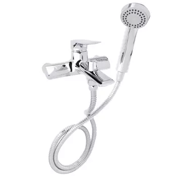 Смеситель для ванны с душем RAIN Опал, однорычажный, короткий излив, хром