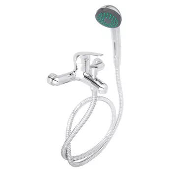 Смеситель для ванны с душем СоюзКран, однорычажный, короткий излив, хром, SK1012