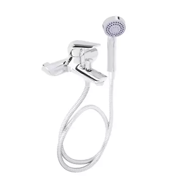 Смеситель для ванны с душем СоюзКран, однорычажный, короткий излив, хром, SK1087